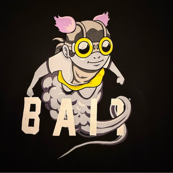 BAIT x Hebru Brantley Flyboy Artist Edition Black Graphic Tee Men’s XL Rare - Picture 4 of 9